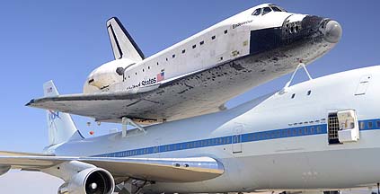 Space Shuttle Endeavour at NASA Dryden Flight Research Center, September 20, 2012